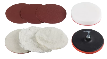 Наборы полировальных-насадок для дрели / УШМ серия ЭКСПЕРТ купить в Надыме