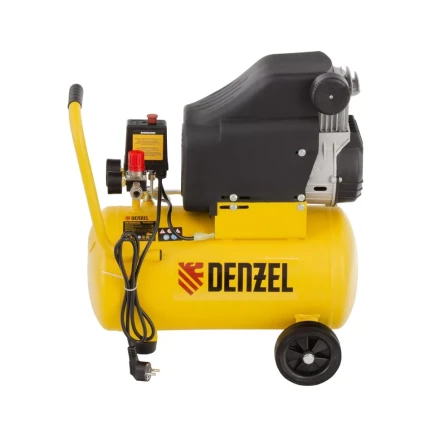 Компрессор воздушный DLC1300/24 безмасляный 1.3 кВт, 24 литра, 206 л/мин Denzel 58171 купить в Надыме