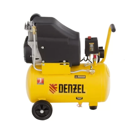 Компрессор воздушный DLC1300/24 безмасляный 1.3 кВт, 24 литра, 206 л/мин Denzel 58171 купить в Надыме