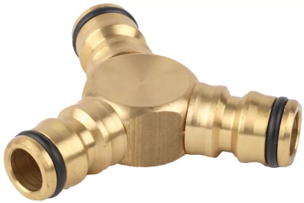 Тройник RACO "Profi" (соединитель-соединитель-соединитель) латунный, 1/2" 4246-55028B купить в Надыме