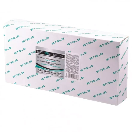 Набор ударных глубоких шестигранных торцевых головок 1/2" 10-24 мм в кейсе 12 шт Stels 13998 купить в Надыме