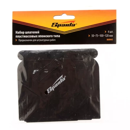 Набор шпателей японских пластмассовых 50-75-100-120 мм 4 шт  SPARTA 860045 купить в Надыме