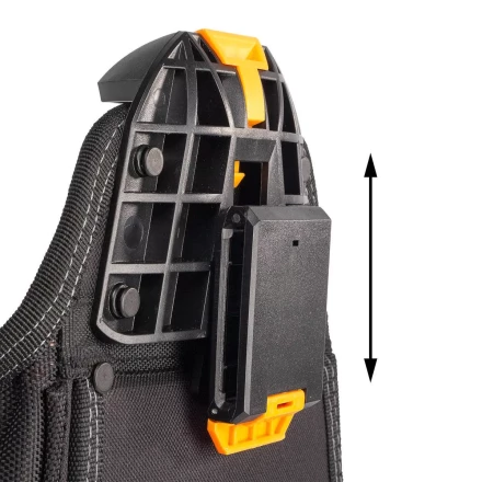 Быстросъемная поясная сумка модульного типа на клипсе с держателями для молотка и рулетки КВТ СМ-02 (83136) купить в Надыме