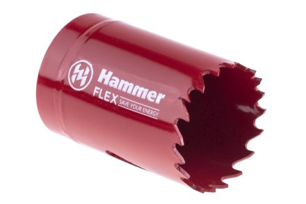 Коронка биметаллическая HAMMER Ф35х38мм 5/8&quot; BiMETALL (224-007) купить в Надыме