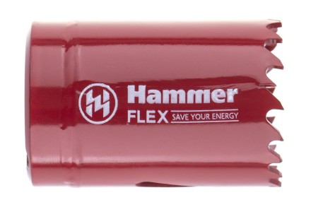Коронка биметаллическая HAMMER Ф35х38мм 5/8&quot; BiMETALL (224-007) купить в Надыме