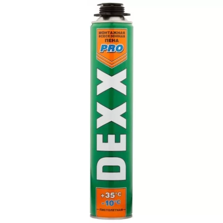 Пена монтажная, пистолетная, всесезонная, 750мл, DEXX 41126 купить в Надыме