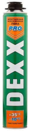 Пена монтажная, пистолетная, всесезонная, 750мл, DEXX 41126 купить в Надыме