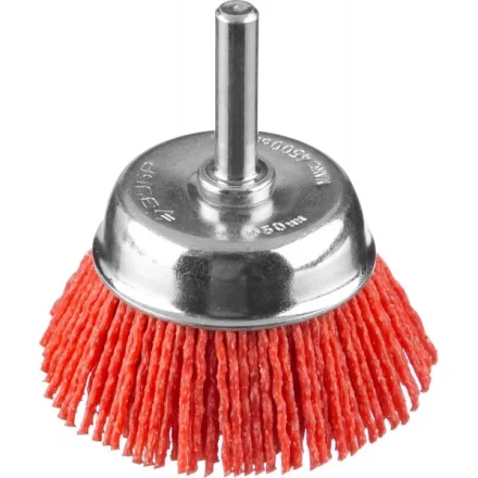 ЗУБР "ПРОФЕССИОНАЛ". Щетка чашечная для дрели, нейлоновая проволока с абразивным покрытием, 50мм 35165-050_z02 купить в Надыме
