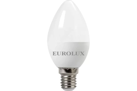 Лампа светодиодная EUROLUX LL-E-C37-7W-230-4K-E14 76/2/8 купить в Надыме