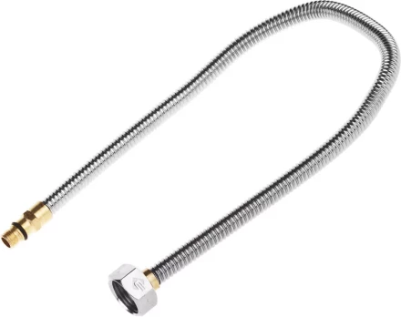 Подводка ЗУБР "ЭКСПЕРТ" сильфонная из нержавеющей стали, для смесителя, укороченная, г/ш (гайка-штуцер), 1/2", 0,5м 51012-050 купить в Надыме
