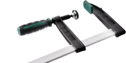 Струбцина, KRAFTOOL 32011-120-1000, тип "F", DIN 5117, двухкомпонентная ручка, 120х1000мм 32011-120-1000 купить в Надыме