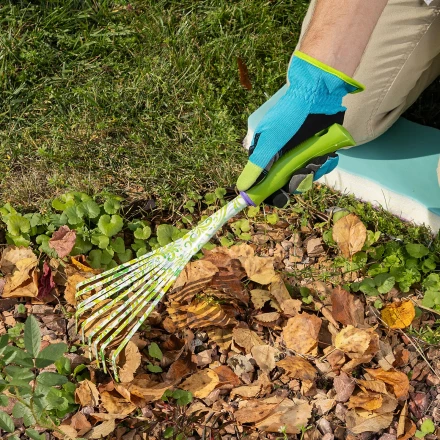 Грабли веерные 9 - зубые Palisad, 130 х 415 мм, стальные, пластиковая рукоятка, Flower Green, 620425 купить в Надыме