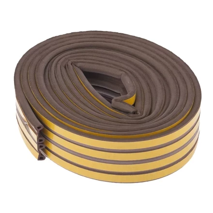 Уплотнитель 6 м профиль "P" коричневый СИБРТЕХ 93942 купить в Надыме