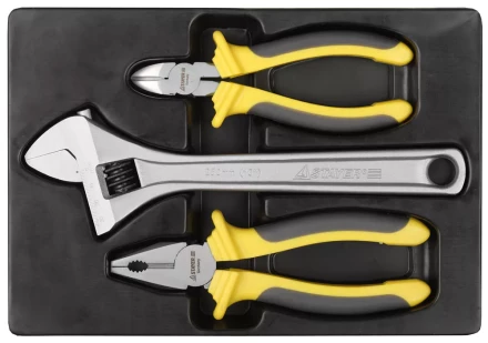 Набор STAYER Губцевые "CHROMAX" в пласт. боксе, 3 предмета 22703-H3 купить в Надыме