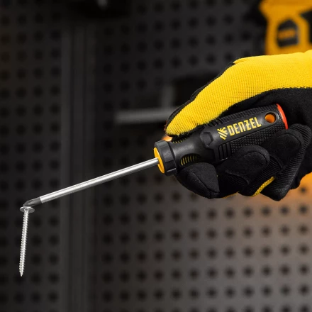 Отвертка, PH1х100 мм, S2, 3к рукоятка Denzel 121747 купить в Надыме