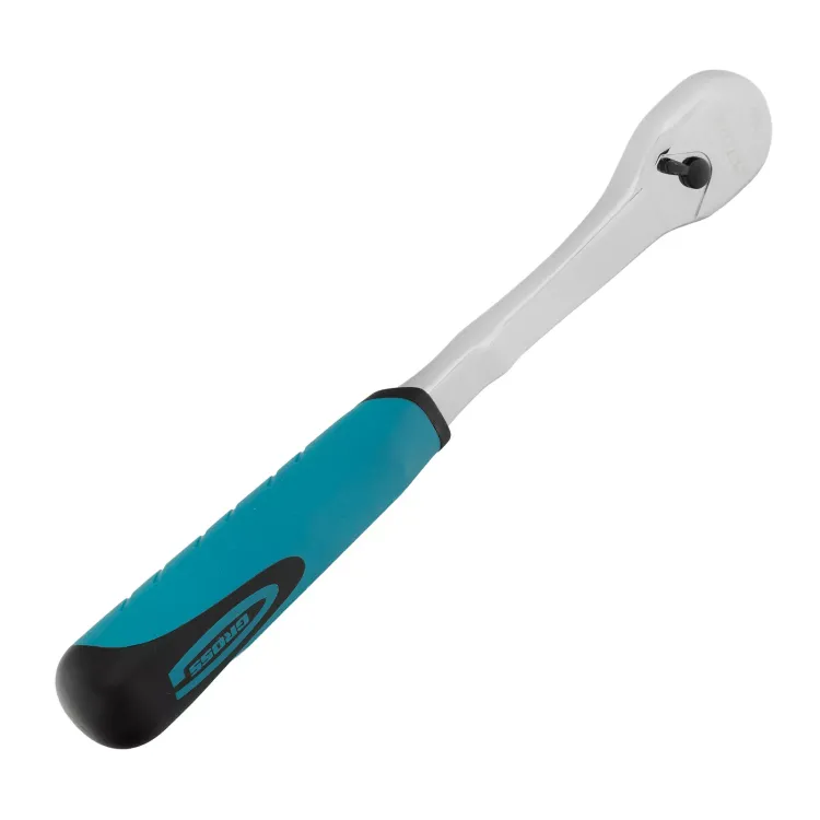 Ключ-трещотка 3/8" Gross 14054, CrV, 90 зубьев, усиленный, хром купить в Надыме