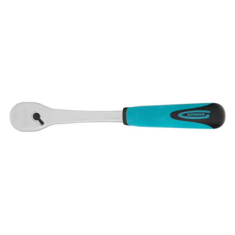 Ключ-трещотка 3/8" Gross 14054, CrV, 90 зубьев, усиленный, хром купить в Надыме