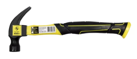 Молоток гвоздодер 450 грамм с фиберглассовой рукояткой Энкор 23021 купить в Надыме