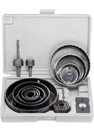 Набор кольцевых пил по дереву 19-127 мм 12 предметов MATRIX 70472 купить в Надыме