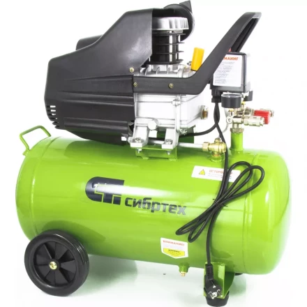 Компрессор масляный поршневой прямой привод Сибртех КК-1500/50 58039 купить в Надыме