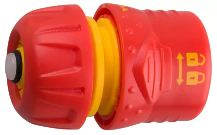 Соединитель GRINDA пластмассовый c автостопом и запирающим механизмом, 1/2" 8-426331 купить в Надыме