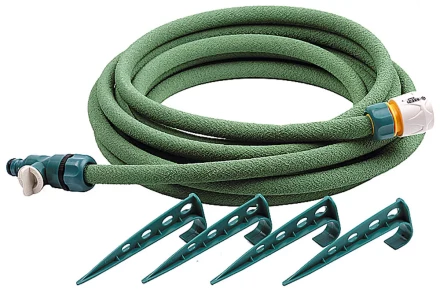 Шланг RACO сочащийся, в комплекте с коннекторами и колышками, 1/2"x7,5м 4270-55925 купить в Надыме