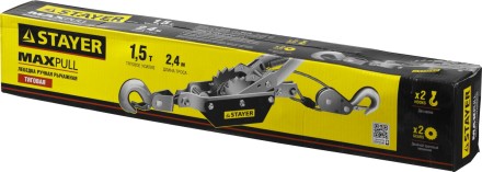Лебедка STAYER &quot;MAXPull&quot; рычажная, тросовая, 1,5т/2,4м 880240 купить в Надыме