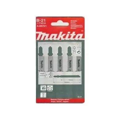 Пилки ( 5 шт.) В-21 HCS, 100х2,1 мм, рез-10 мм, точн.пропил. Makita A-85721 купить в Надыме