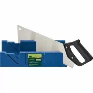 Стусло пластиковое синее,4 угла для запила+пила 450мм СИБРТЕХ 22538 купить в Надыме