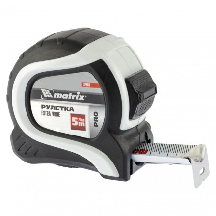 Рулетка Extra Wide 5 м x 27 мм двухкомпонентный корпус Pro Matrix 32585 купить в Надыме