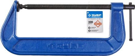 Струбцина  ЗУБР "ПРОФЕССИОНАЛ" тип "G", корпус - ковкий чугун. 300мм 32245-300_z01 купить в Надыме