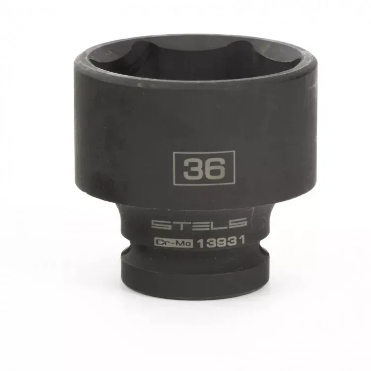 Головка ударная шестигранная 36 мм 1/2" CrMo Stels 13931 купить в Надыме