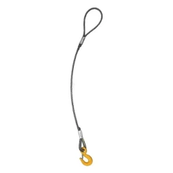 Строп канатный одноветвевой 1СК 1 т L=3.5 м с кч din 1.5 т канат din опрессовка