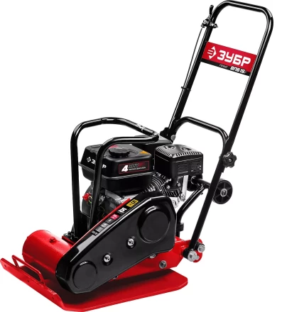 ЗУБР 15 кН, 80 кг, бензиновая виброплита (ВПБ-15 Г) купить в Надыме