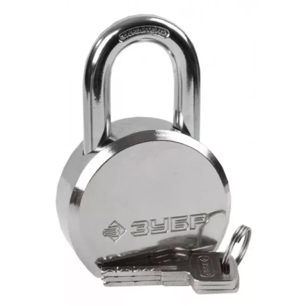 Замок ЗУБР "ЭКСПЕРТ" навесной, стальной корпус, закаленная дужка, 65мм 37271-65 купить в Надыме