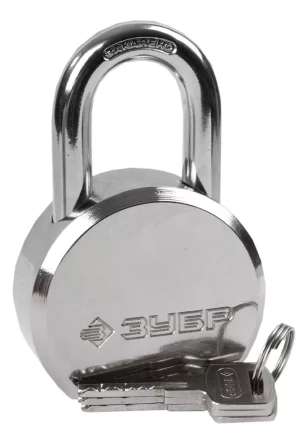 Замок ЗУБР "ЭКСПЕРТ" навесной, стальной корпус, закаленная дужка, 65мм 37271-65 купить в Надыме