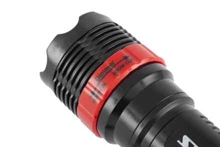 Фонарь бытовой пластик 1W LED ремешок зум 3 режима 100% - 50% - стробоскоп 3хААА Stern 90570 купить в Надыме