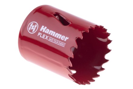 Коронка биметаллическая HAMMER Ф38х38мм 5/8&quot; BiMETALL (224-008) купить в Надыме