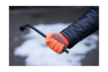 Утепленные перчатки с точечным ПВХ покрытием HAMMER 230-027 купить в Надыме