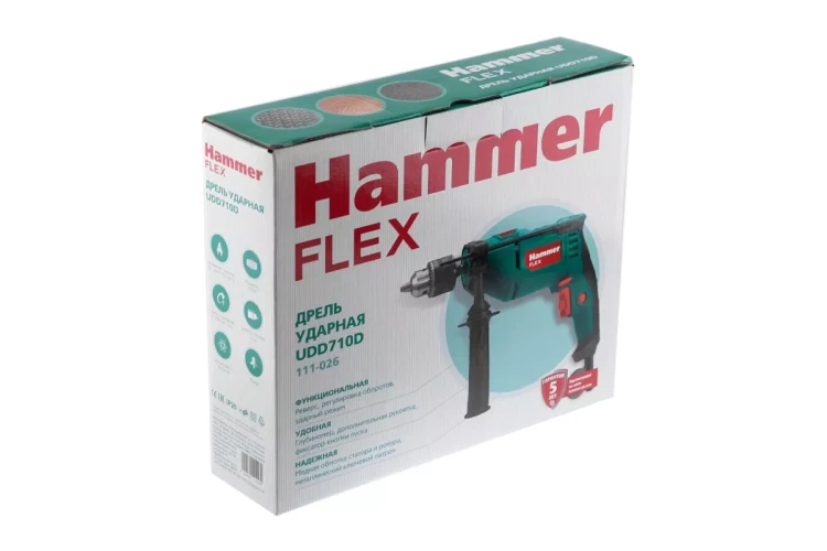 Дрель ударная HAMMER UDD710D купить в Надыме