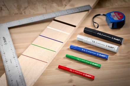 ЗУБР МК-800 красный, 2-8 мм клиновидный маркер-краска (06327-3) купить в Надыме