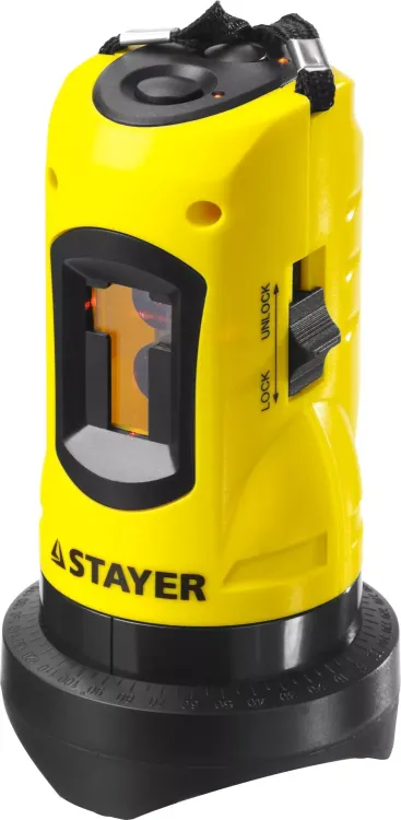 Нивелир лазерный линейный SLL-1, STAYER 34960, дальность 10м, точн. +/-0,5 мм/м 34960 купить в Надыме