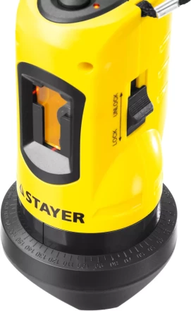 Нивелир лазерный линейный SLL-1, STAYER 34960, дальность 10м, точн. +/-0,5 мм/м 34960 купить в Надыме