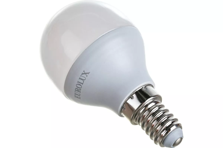 Лампа светодиодная EUROLUX LL-E-G45-7W-230-2,7K-E14 76/2/5 купить в Надыме