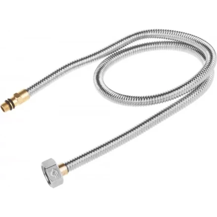 Подводка ЗУБР "ЭКСПЕРТ" сильфонная из нержавеющей стали, для смесителя, укороченная, г/ш (гайка-штуцер), 1/2", 0,8м 51012-080 купить в Надыме