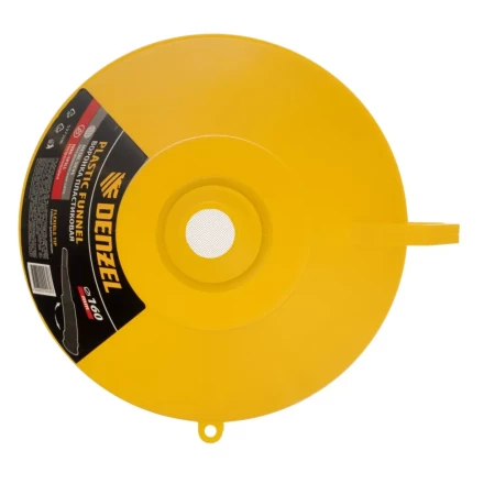 Воронка пластиковая 160 мм с металлическим ситом, непроливайкой и гибким наконечником Denzel 537208 купить в Надыме