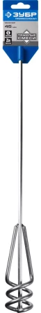 ЗУБР "ПРОФЕССИОНАЛ". Миксер для песчано-гравийных смесей, шестигранный хвостовик, оцинкованный, на подвеске, 40х400 мм 06033-04-40_z02 купить в Надыме
