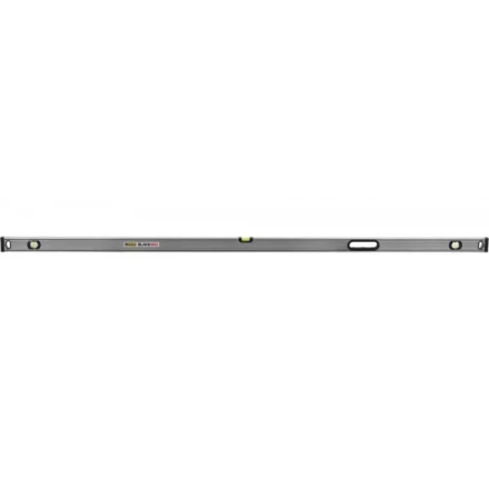 Уровень STAYER "PROFESSIONAL" "BlackMax" коробчатый усиленный с ручками, утолщенный особопроч профиль, 0,5мм/м, 3 ампулы, 200см 3475-200 купить в Надыме