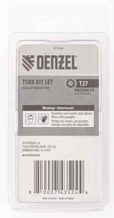 Бита T27x50, 5 шт. Denzel 7711322 купить в Надыме