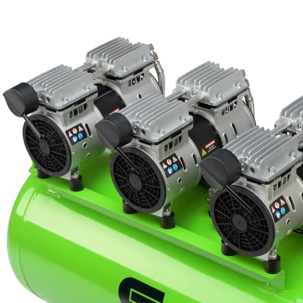 Компрессор безмаслянный малошумный Сибртех МБ 2250/100, 2250 Вт, 100л, 400 л/мин купить в Надыме